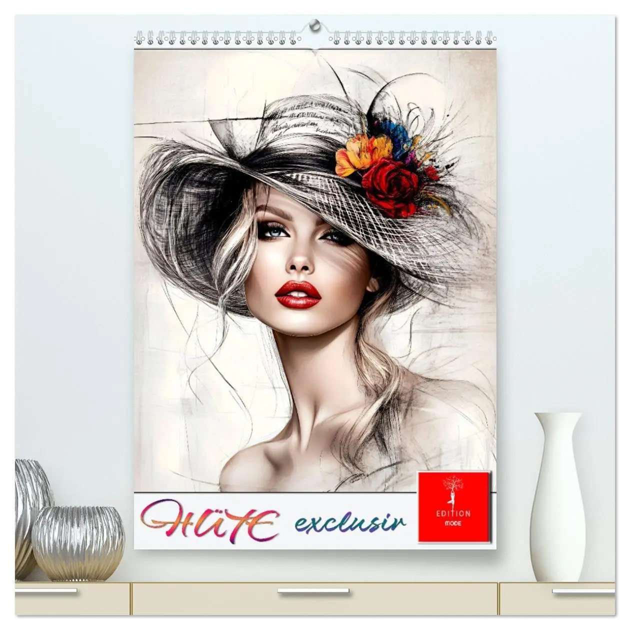 Cover: 9783516252408 | Hüte exclusiv (hochwertiger Premium Wandkalender 2026 DIN A2 hoch),...