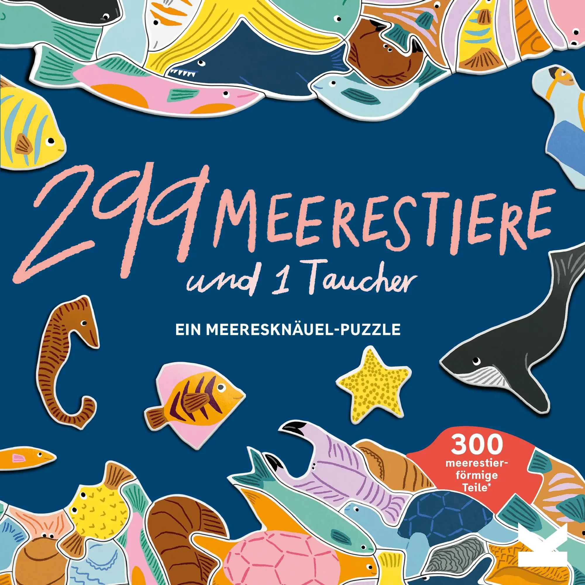 Cover: 9783962442408 | 299 Meerestiere und 1 Taucher | Ein Meeresknäuel-Puzzle | Léa Maupetit