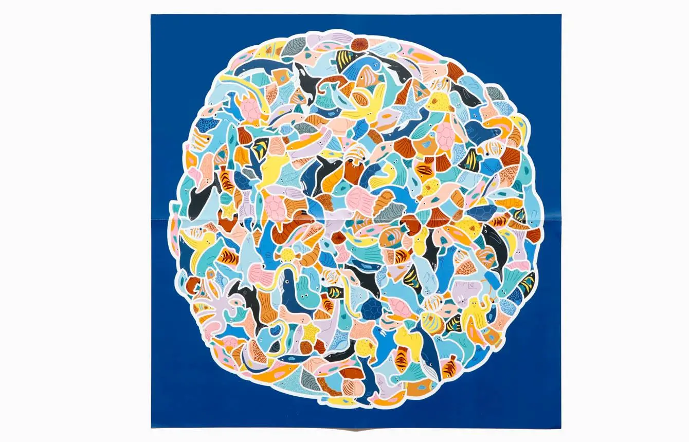 Bild: 9783962442408 | 299 Meerestiere und 1 Taucher | Ein Meeresknäuel-Puzzle | Léa Maupetit