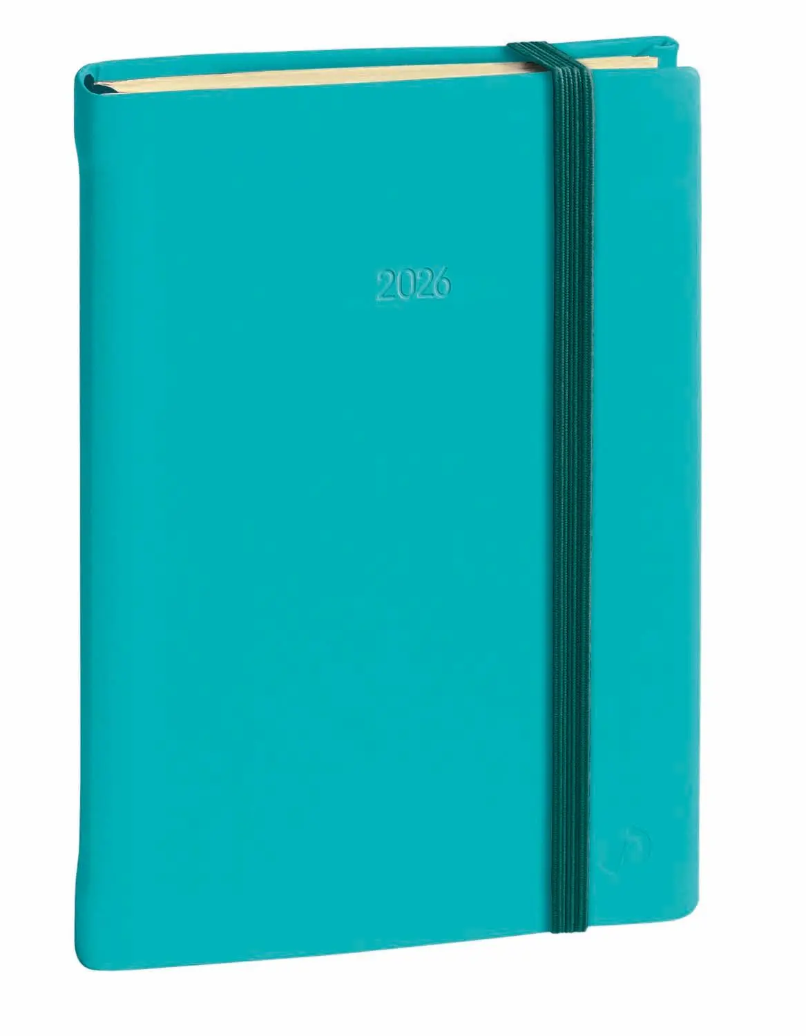Cover: 3371010512508 | Daily 17 Silk türkis 2026 | Kalender im Schreibtischformat | Quo Vadis