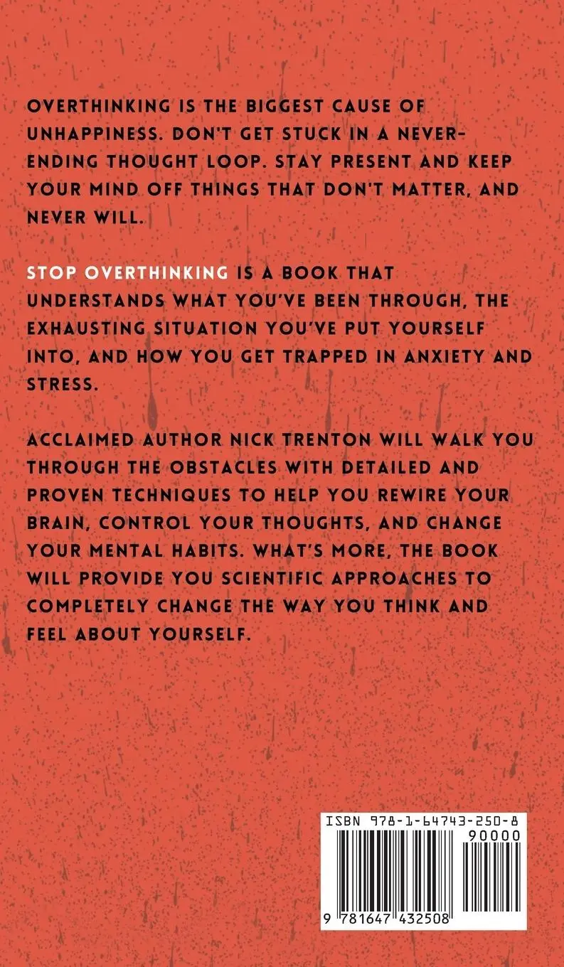 Rückseite: 9781647432508 | Stop Overthinking | Nick Trenton | Buch | Englisch | 2021