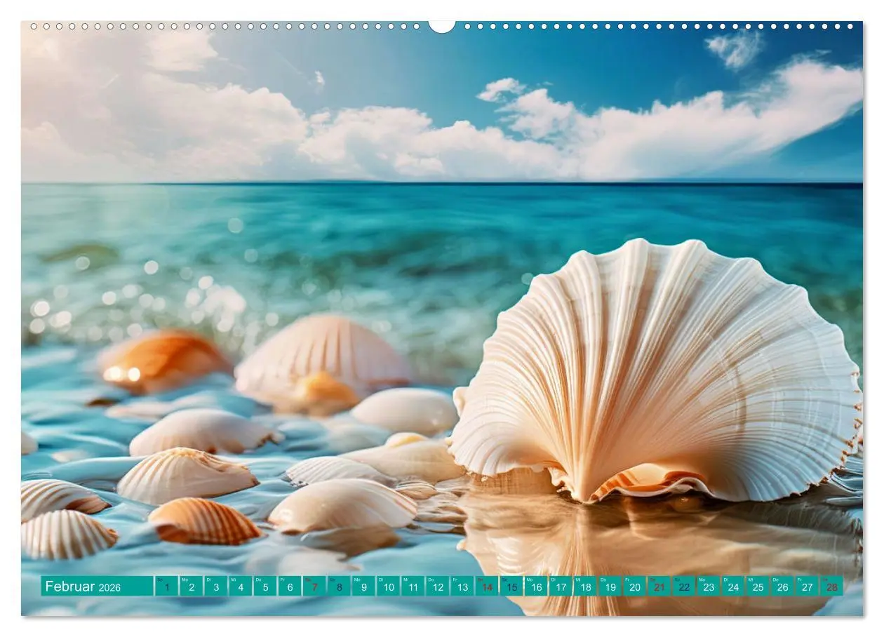 Bild: 9783457392508 | Faszination Muscheln (Wandkalender 2026 DIN A2 quer), CALVENDO...