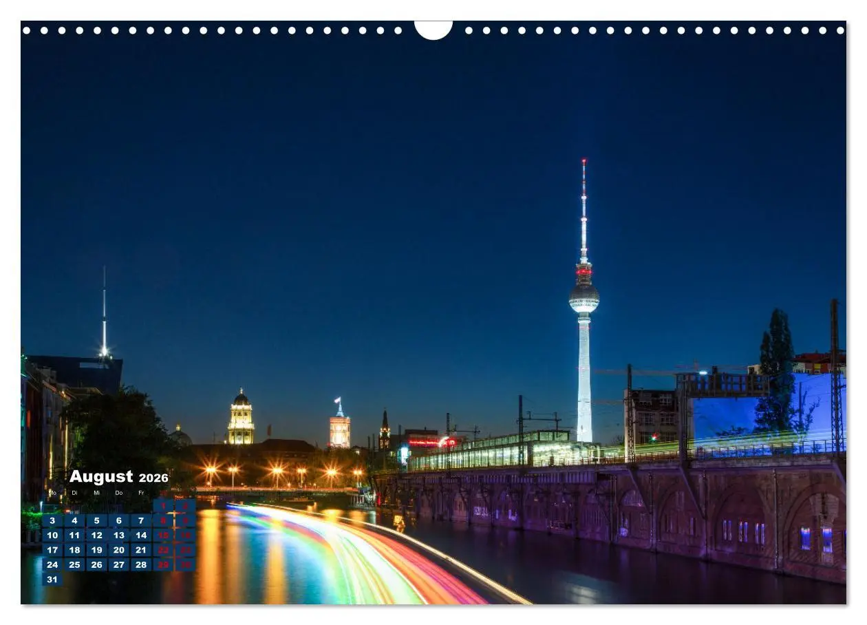 Bild: 9783457602508 | Ein Jahr Fernsehturm Berlin (Wandkalender 2026 DIN A3 quer),...