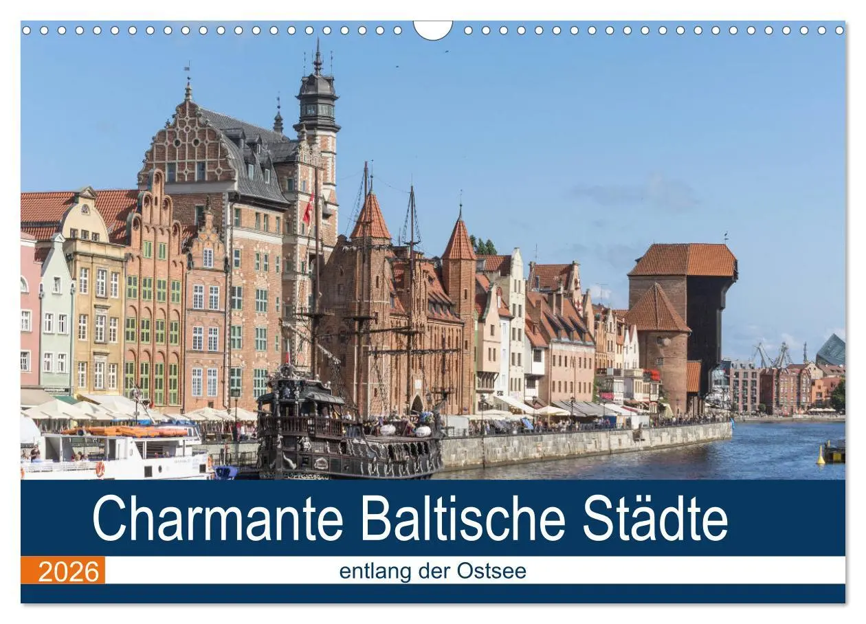 Cover: 9783457772508 | Charmante Baltische Städte entlang der Ostsee (Wandkalender 2026...