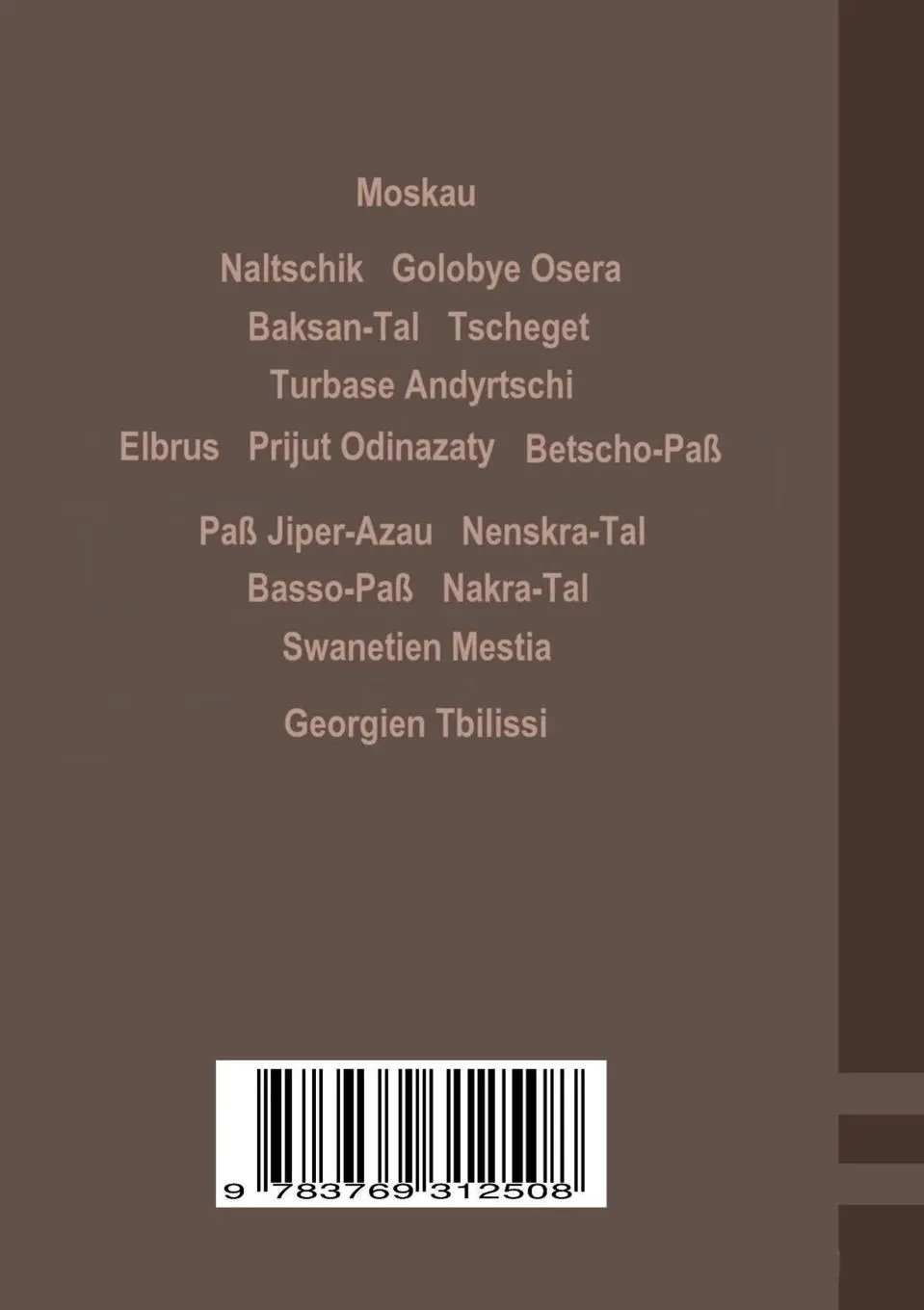 Rückseite: 9783769312508 | Kaukasus 2 | Hans-Jürgen Tietze | Taschenbuch | 156 S. | Deutsch