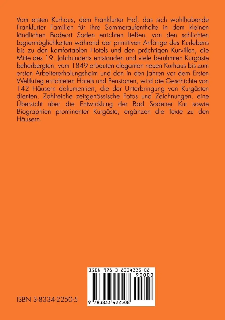 Rückseite: 9783833422508 | Wo Sodens Kurgäste logierten | Erika Ullrich (u. a.) | Taschenbuch