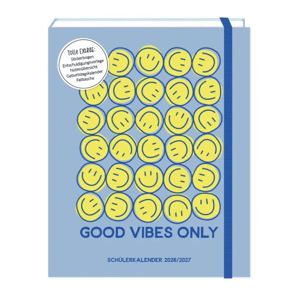 Cover: 9783986362508 | Schülerkalender 2026 / 2027 Good Vibes Only | Terminplaner Softcover