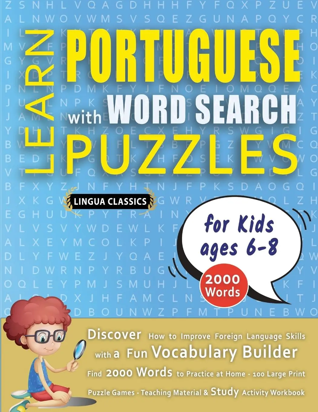Cover: 9798349042508 | LEARN PORTUGUESE WITH WORD SEARCH PUZZLES FOR KIDS 6 - 8 - Discover...