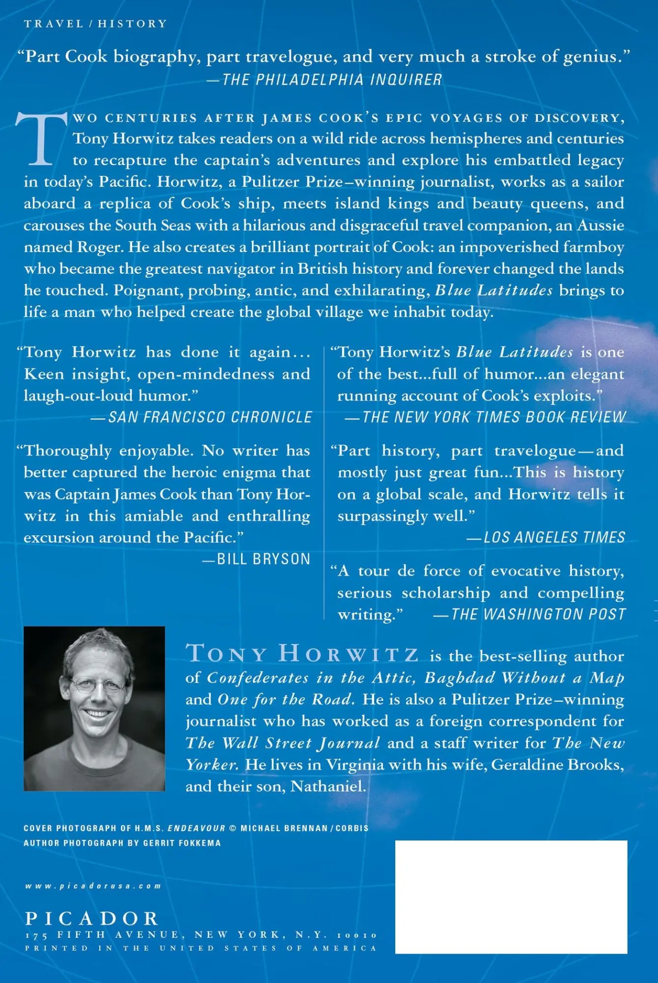 Rückseite: 9780312422608 | Blue Latitudes | Tony Horwitz | Taschenbuch | Picador | Englisch