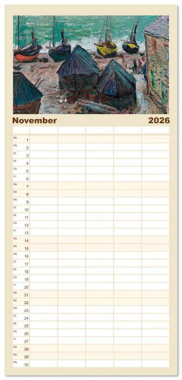 Bild: 9783516612608 | Familienplaner 2026 - Typisch Monet mit 5 Spalten (Wandkalender, 21...