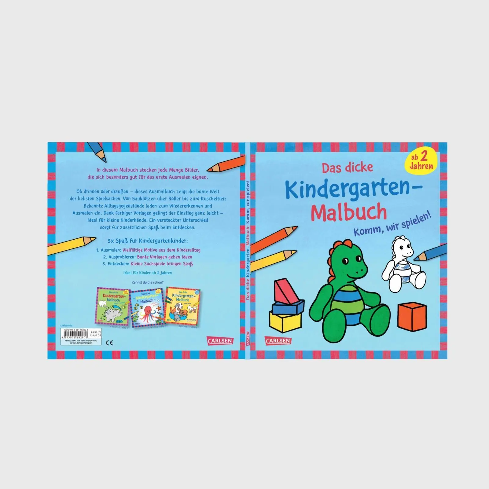 Bild: 9783551192608 | Ausmalbilder für Kita-Kinder: Das dicke Kindergarten-Malbuch: Komm,...