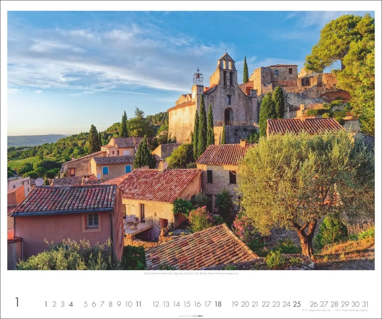 Bild: 9783839902608 | Provence Kalender 2026 - Blühende Lavendelfelder und malerische Dörfer