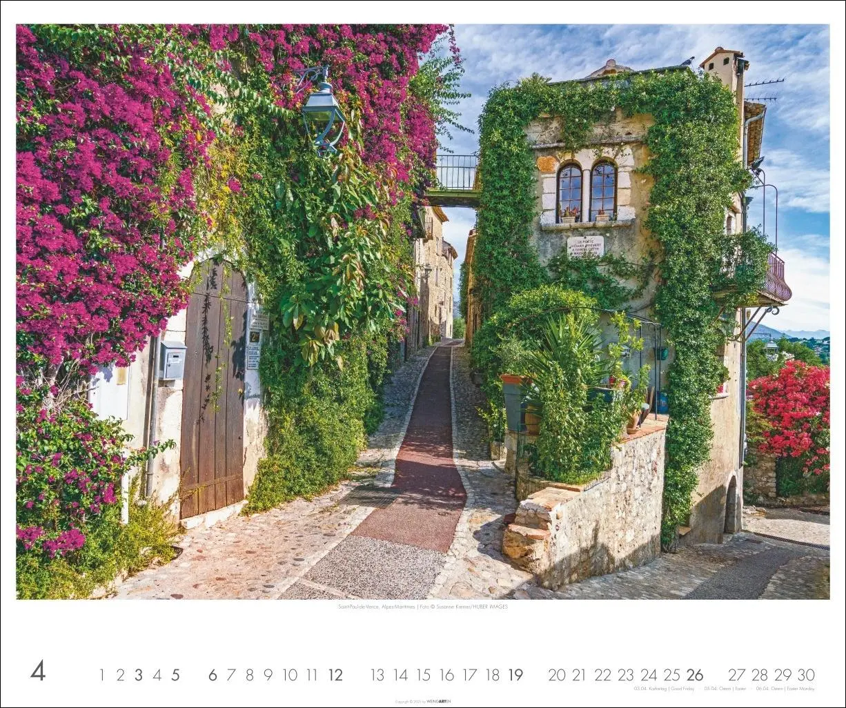 Bild: 9783839902608 | Provence Kalender 2026 - Blühende Lavendelfelder und malerische Dörfer