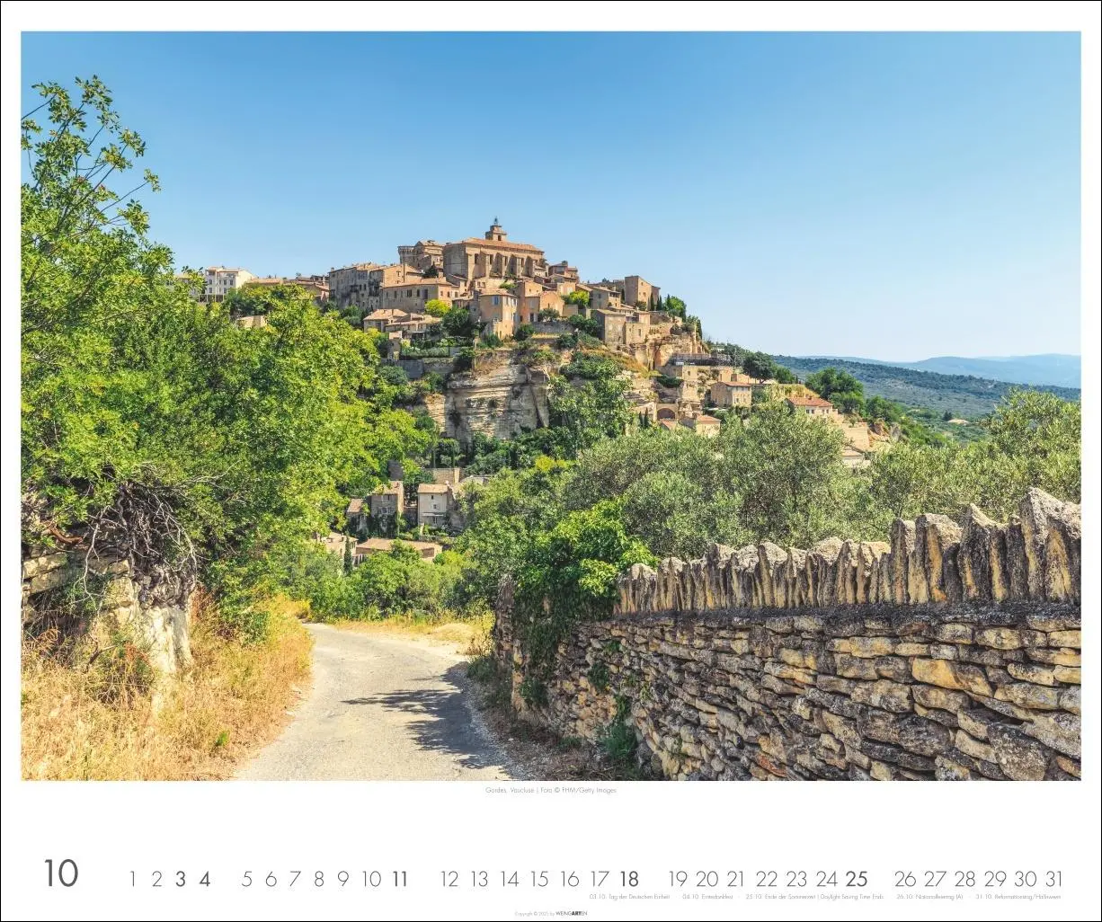 Bild: 9783839902608 | Provence Kalender 2026 - Blühende Lavendelfelder und malerische Dörfer