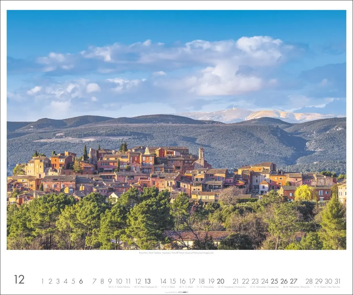 Bild: 9783839902608 | Provence Kalender 2026 - Blühende Lavendelfelder und malerische Dörfer