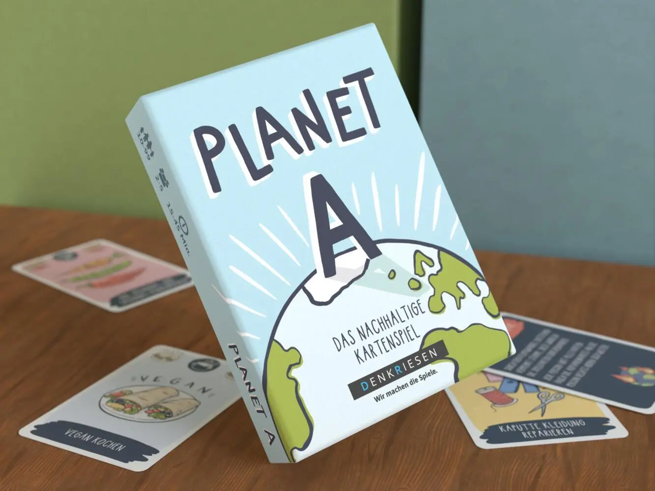 Cover: 4270001252708 | DENKRIESEN - Planet A - "Das nachhaltige Kartenspiel" | GmbH | Spiel