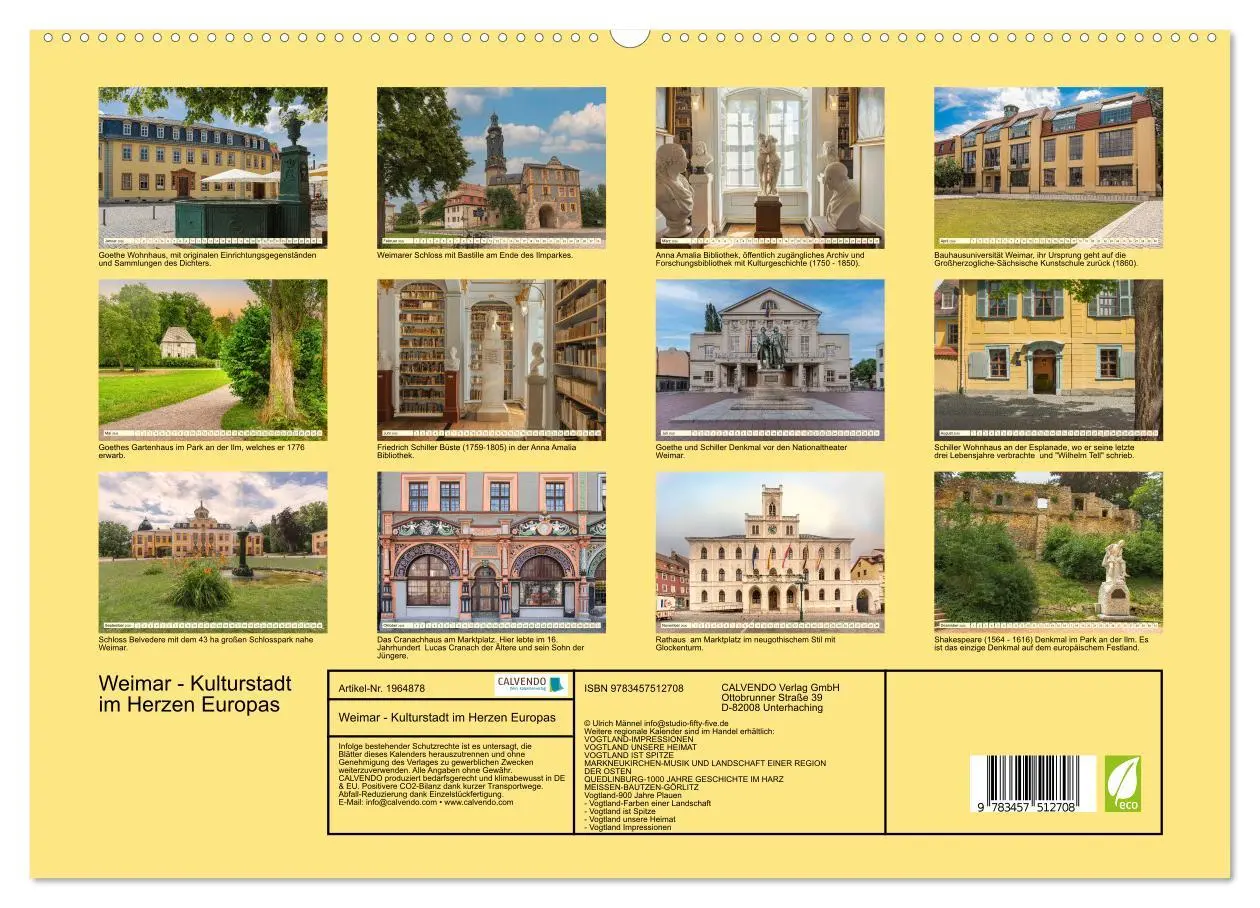 Bild: 9783457512708 | Weimar - Kulturstadt im Herzen Europas (hochwertiger Premium...