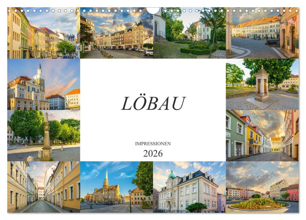 Cover: 9783457822708 | Löbau Impressionen (Wandkalender 2026 DIN A3 quer), CALVENDO...