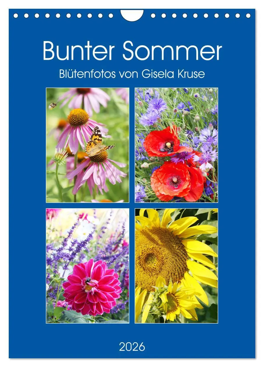 Cover: 9783516392708 | Bunter Sommer (Wandkalender 2026 DIN A4 hoch), CALVENDO Monatskalender