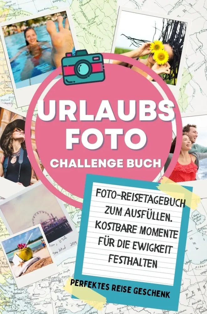 Cover: 9789403762708 | Reisetagebuch - Das Mitmach-Urlaubsfoto Challenge Buch | Anna Harris