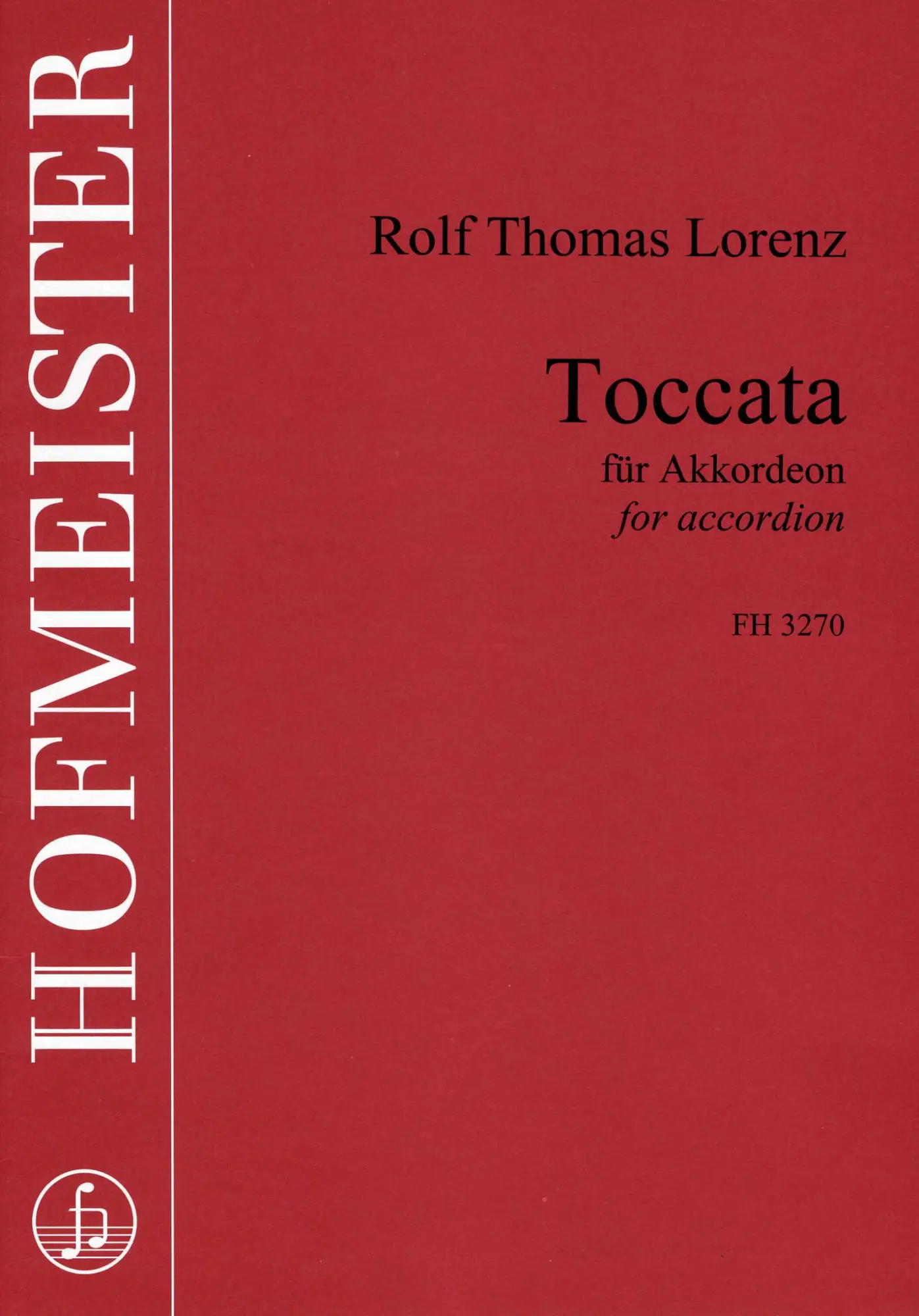 Cover: 9790203432708 | Toccata | Rolf Thomas Lorenz | Buch | Friedrich Hofmeister Musikverlag