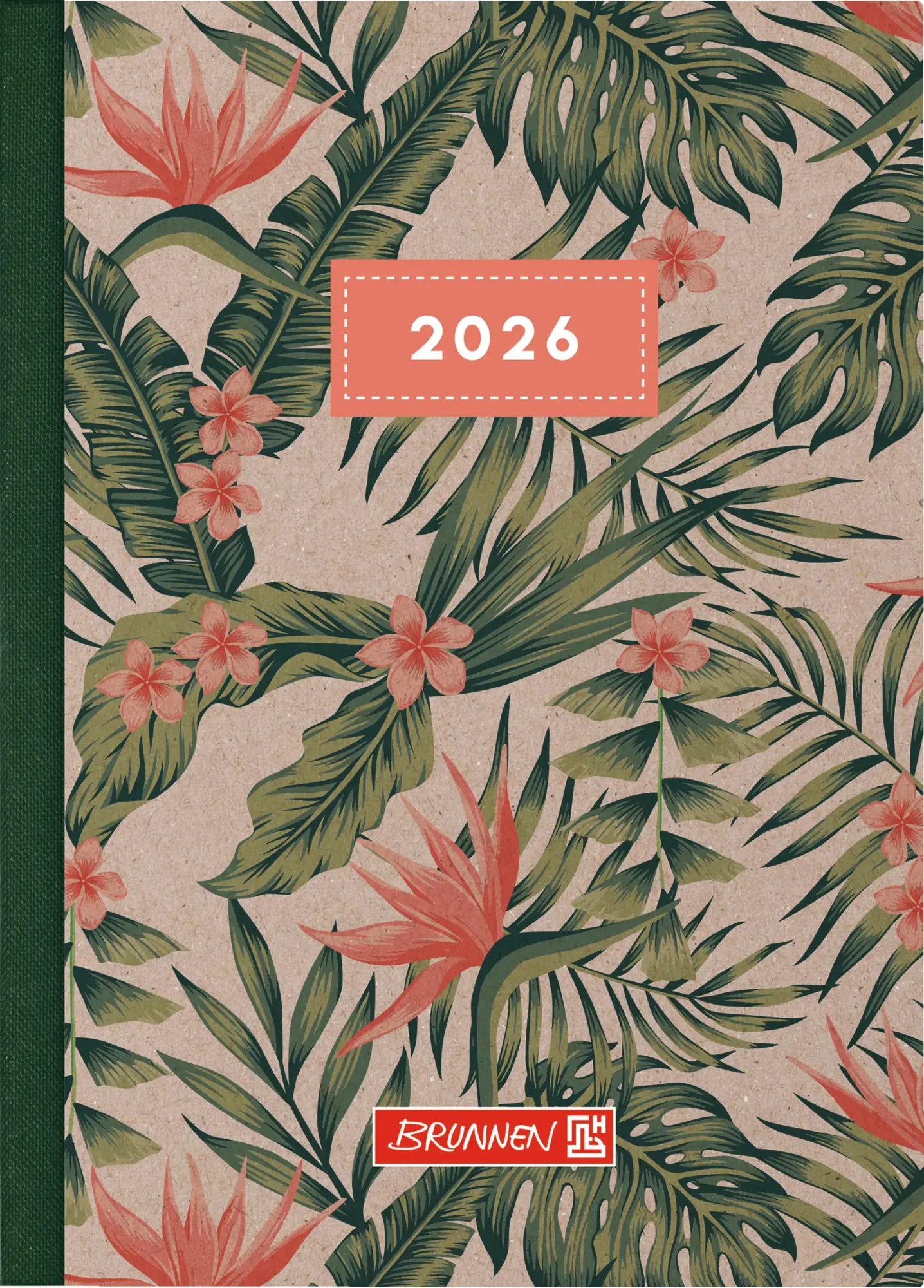 Cover: 4061947142808 | BRUNNEN 1073115016 Taschenkalender Mod. 731 2026 "Tropical" A6, Papier