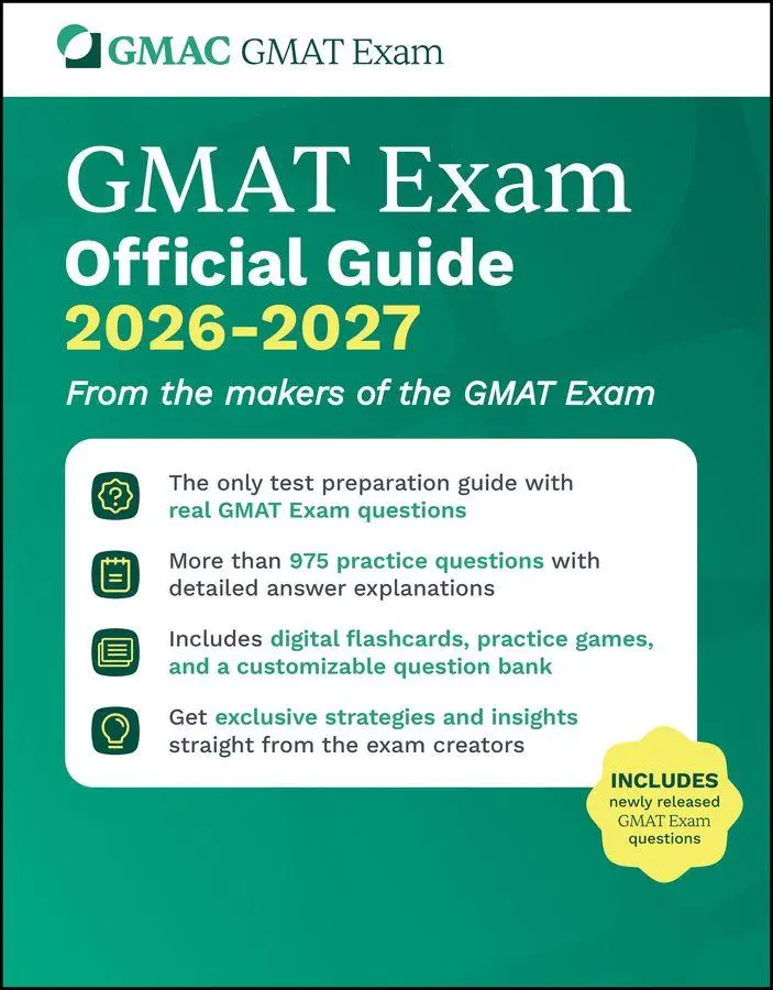 Cover: 9781394412808 | GMAT Official Guide 2026 - 2027: Book + Online Question Bank | GMAC