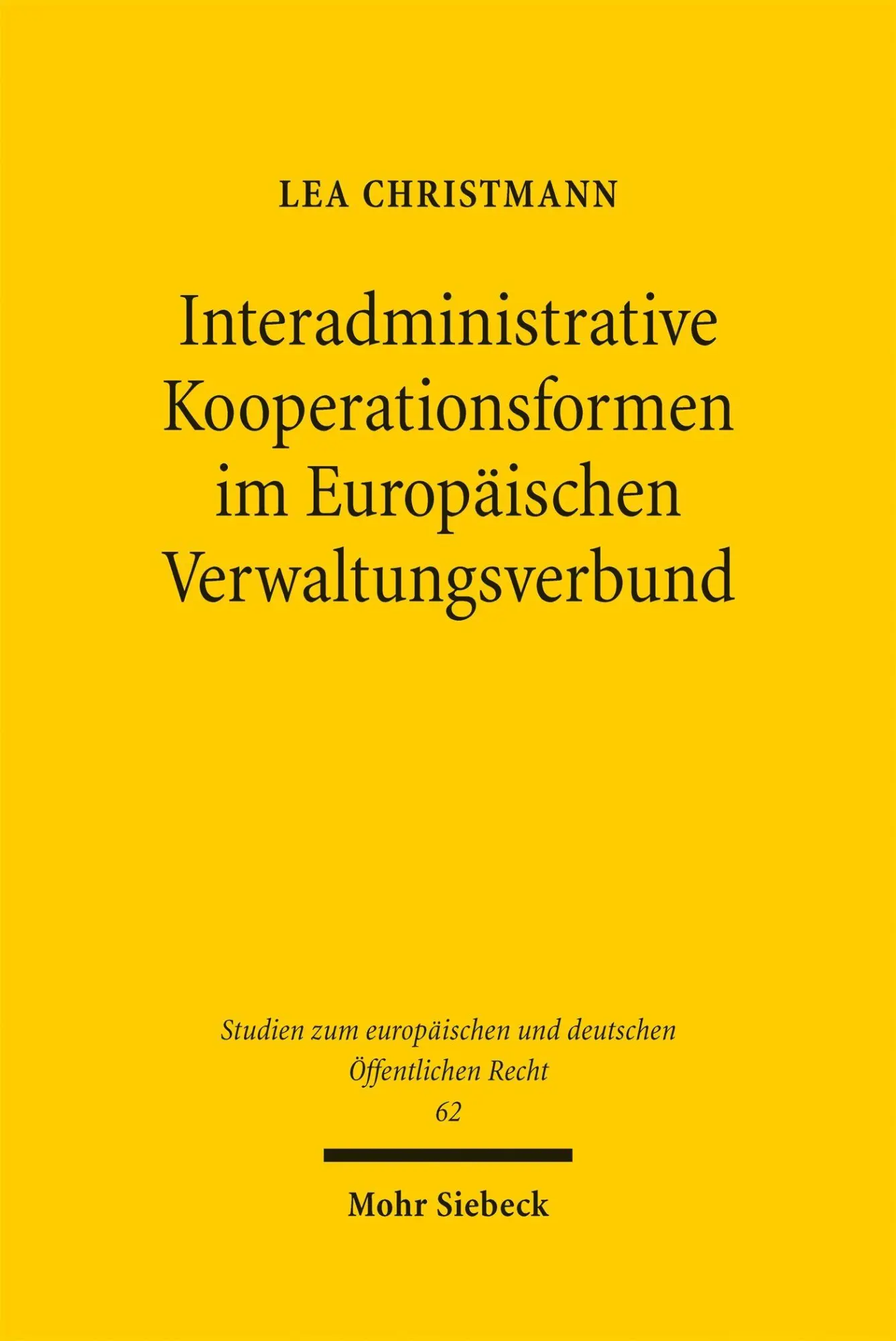 Cover: 9783162002808 | Interadministrative Kooperationsformen im Europäischen...