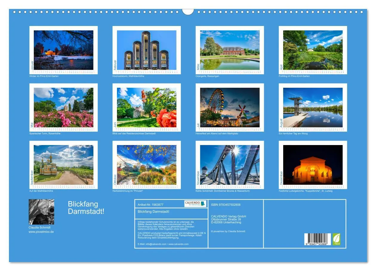 Bild: 9783457502808 | Blickfang Darmstadt! (Wandkalender 2026 DIN A2 quer), CALVENDO...