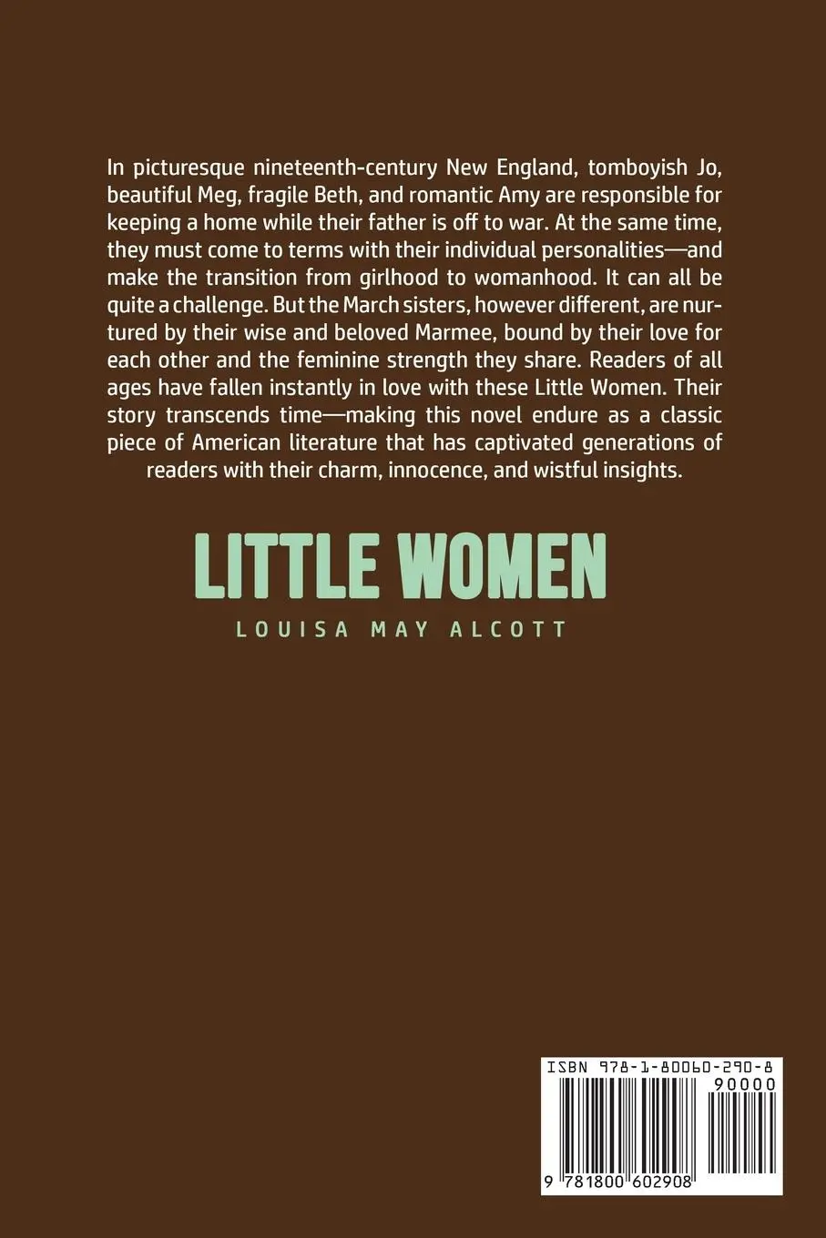 Rückseite: 9781800602908 | Little Women | Louisa May Alcott | Taschenbuch | Englisch | 2020