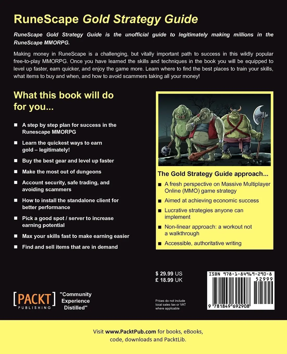 Rückseite: 9781849692908 | Runescape Gold Strategy Guide | Lesley A. Harrison | Taschenbuch