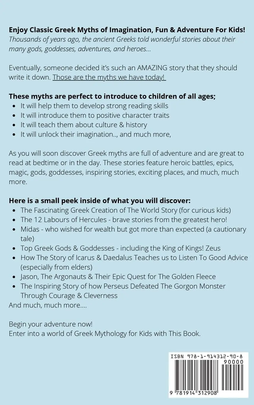 Rückseite: 9781914312908 | Greek Mythology For Kids | History Brought Alive | Buch | Englisch