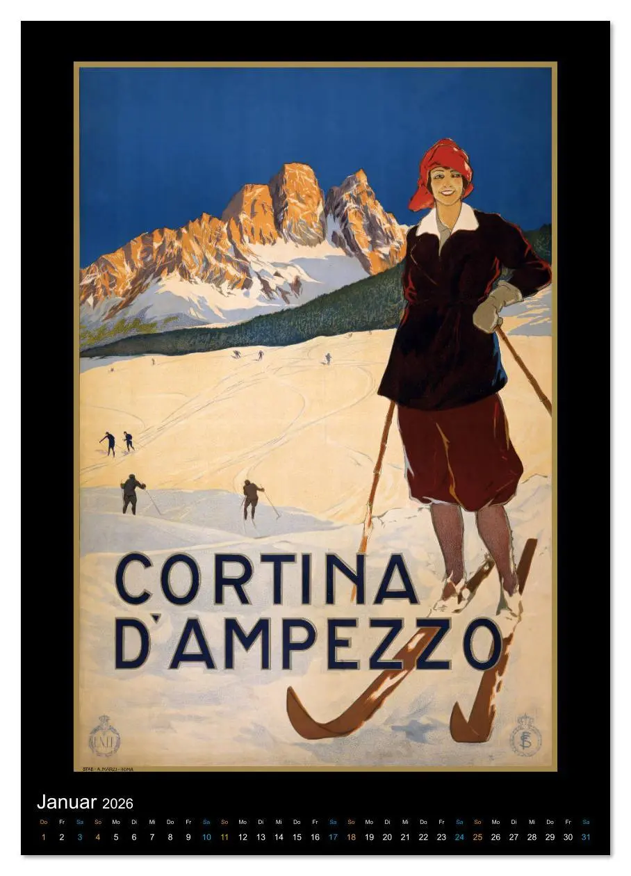 Bild: 9783516372908 | Historische Reiseplakate (Wandkalender 2026 DIN A2 hoch), CALVENDO...