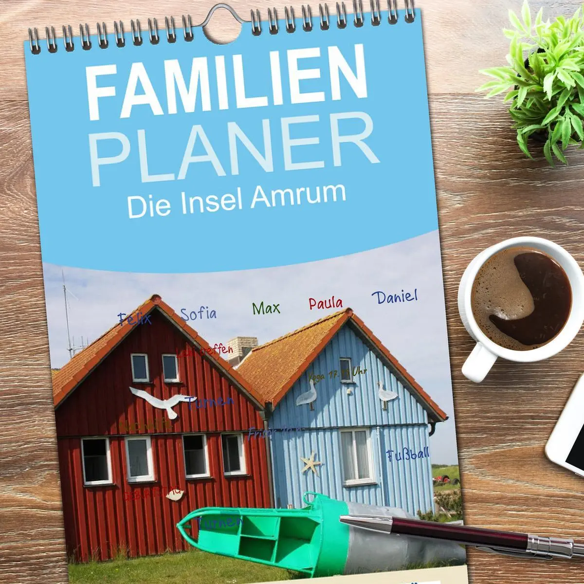 Bild: 9783516512908 | Familienplaner 2026 - Die Insel Amrum mit 5 Spalten (Wandkalender,...