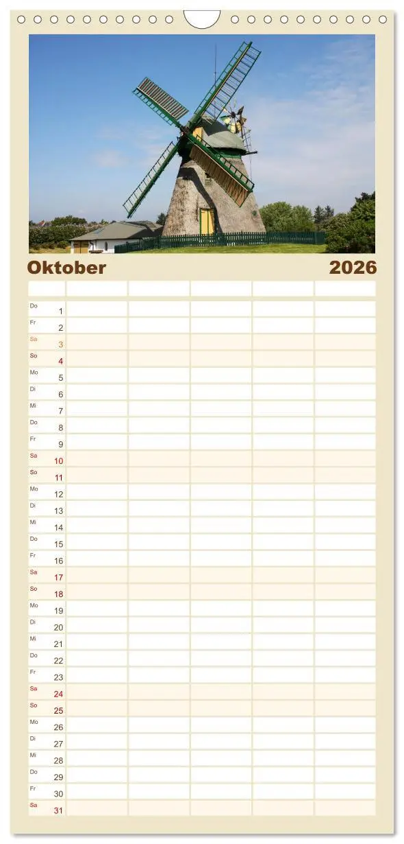 Bild: 9783516512908 | Familienplaner 2026 - Die Insel Amrum mit 5 Spalten (Wandkalender,...