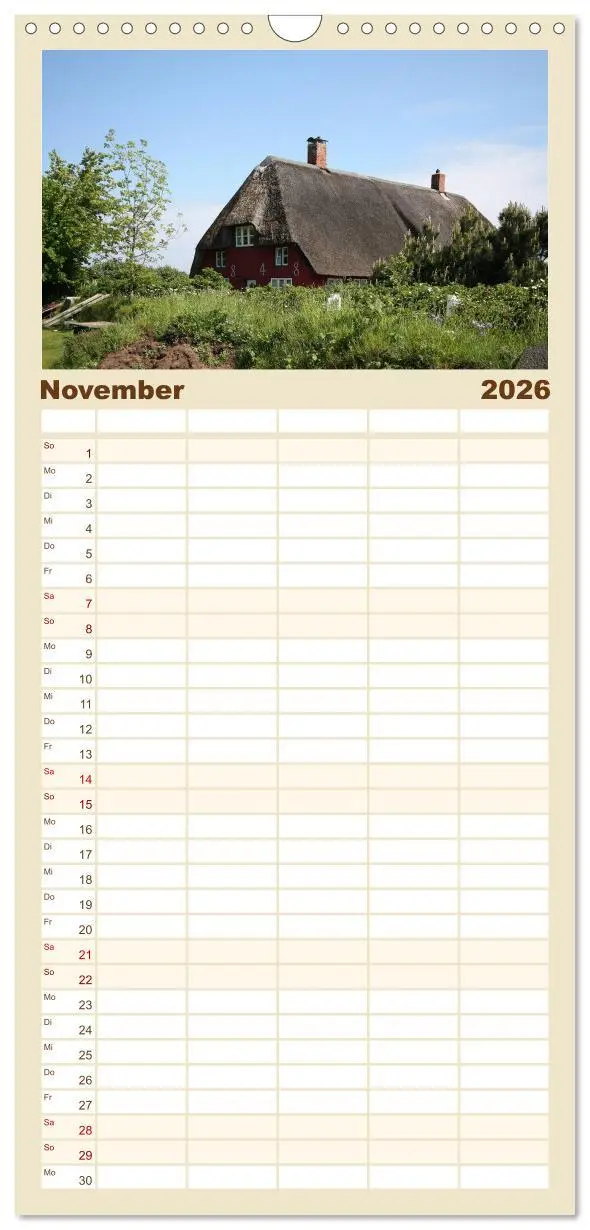 Bild: 9783516512908 | Familienplaner 2026 - Die Insel Amrum mit 5 Spalten (Wandkalender,...