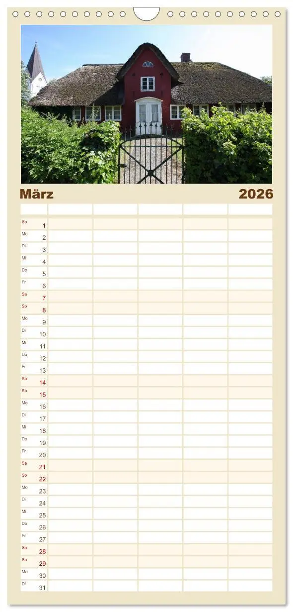 Bild: 9783516512908 | Familienplaner 2026 - Die Insel Amrum mit 5 Spalten (Wandkalender,...