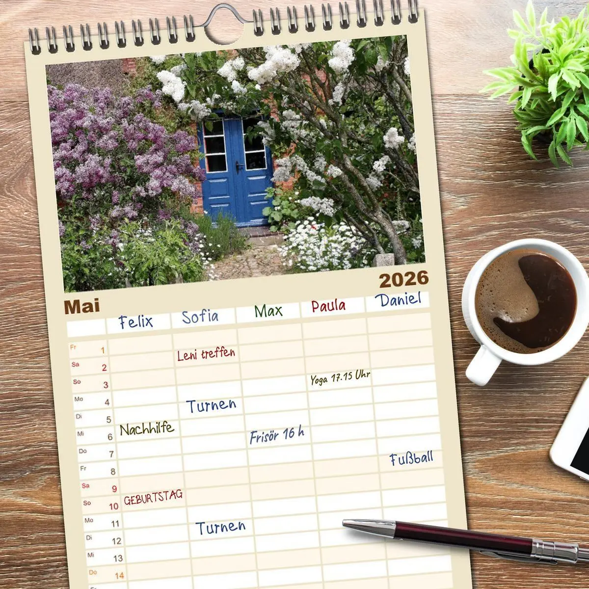 Bild: 9783516512908 | Familienplaner 2026 - Die Insel Amrum mit 5 Spalten (Wandkalender,...