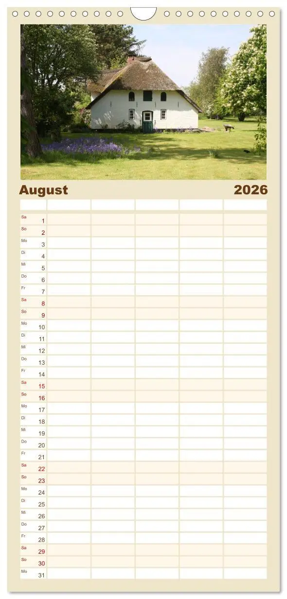 Bild: 9783516512908 | Familienplaner 2026 - Die Insel Amrum mit 5 Spalten (Wandkalender,...