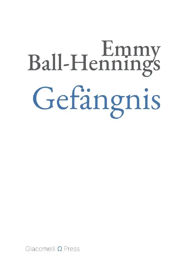 Cover: 9783565262908 | Gefängnis | DE | Emmy Ball-Hennings | Taschenbuch | 152 S. | Deutsch