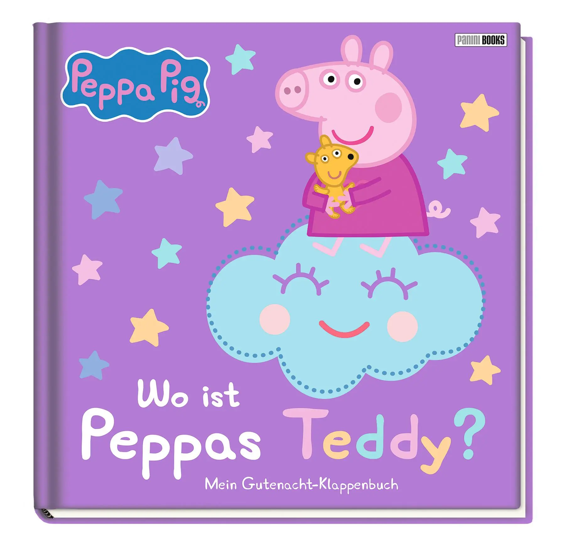 Cover: 9783833242908 | Peppa Pig: Wo ist Peppas Teddy? Mein Gutenacht-Klappenbuch | Panini