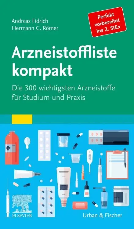 Cover: 9783437443008 | Arzneistoffliste kompakt | Andreas Fidrich (u. a.) | Taschenbuch | XIV