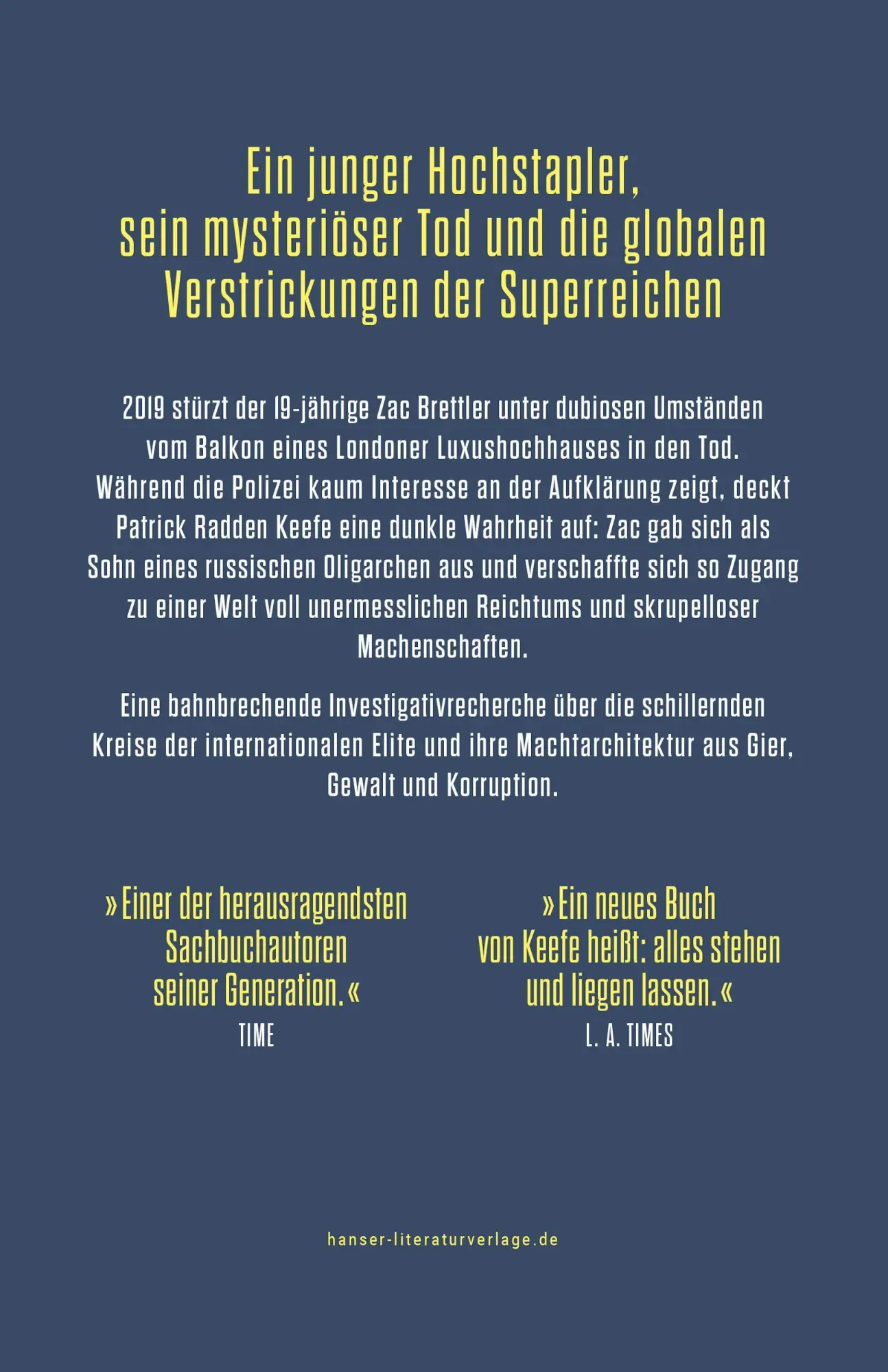 Bild: 9783446283008 | Der Sohn des Oligarchen | Patrick Radden Keefe | Buch | 448 S. | 2026