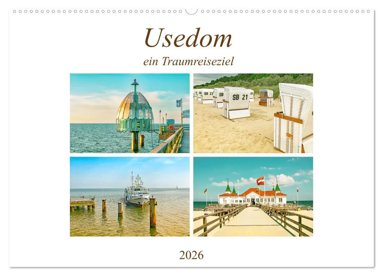 Cover: 9783457623008 | Usedom - ein Traumreiseziel (Wandkalender 2026 DIN A2 quer),...