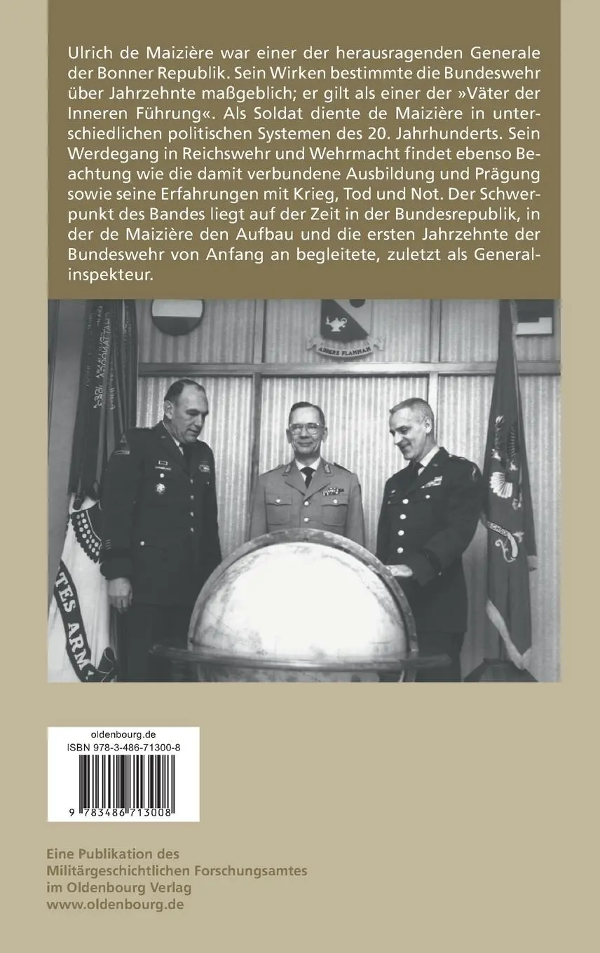 Rückseite: 9783486713008 | Ulrich de Maizière | General der Bonner Republik, 1912-2006 | Buch | X