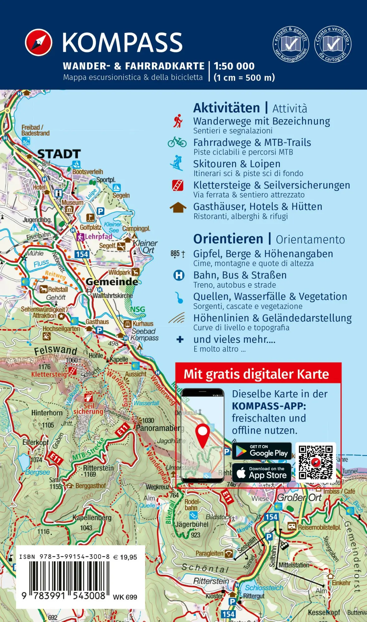 Rückseite: 9783991543008 | KOMPASS Wanderkarten-Set 699 Südtirol / Alto Adige / South Tyrol (4...