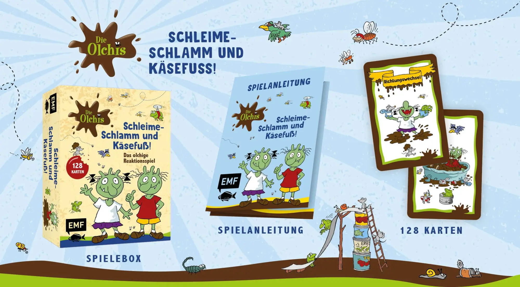 Bild: 4260478343108 | Kartenspiel: Die Olchis. Schleime-Schlamm und Käsefuß! | Spiel | 2025
