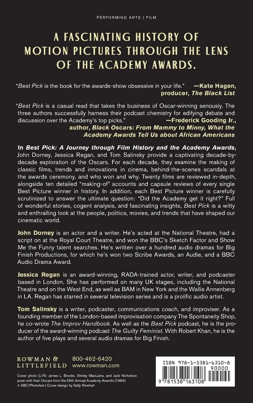 Rückseite: 9781538163108 | Best Pick | A Journey through Film History and the Academy Awards