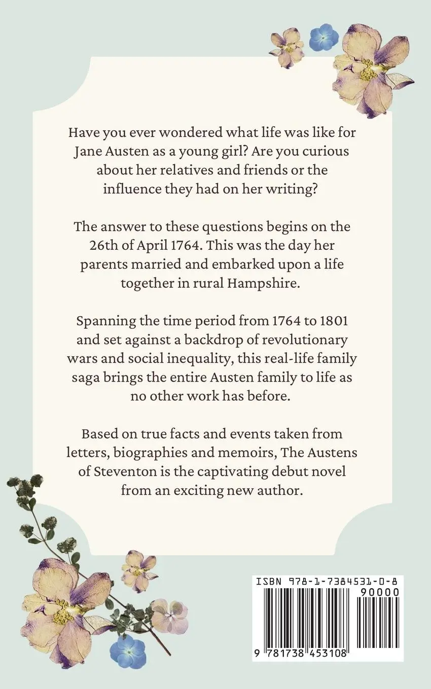 Rückseite: 9781738453108 | The Austens of Steventon | Diane Jane Ball | Taschenbuch | Englisch