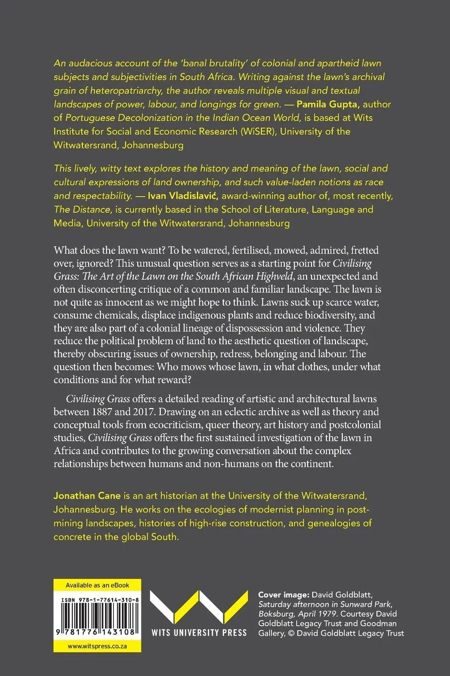 Rückseite: 9781776143108 | Civilising Grass | The Art of the Lawn on the South African Highveld